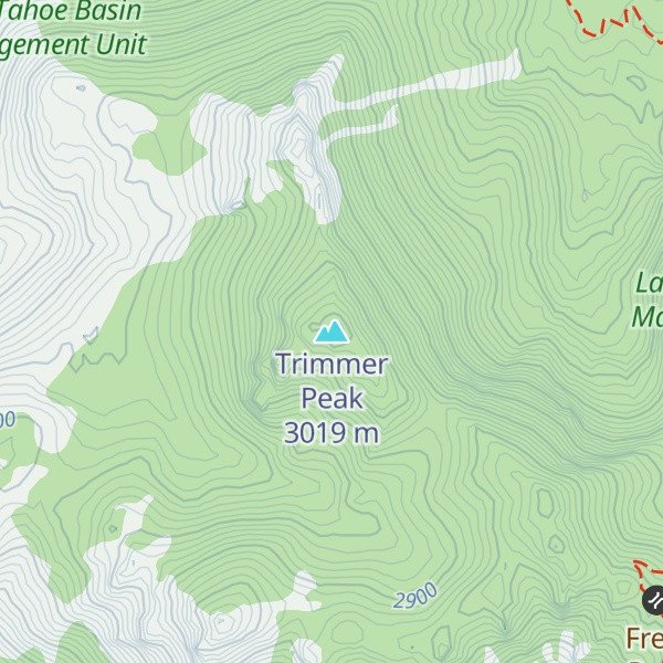 Map of Trimmer Peak