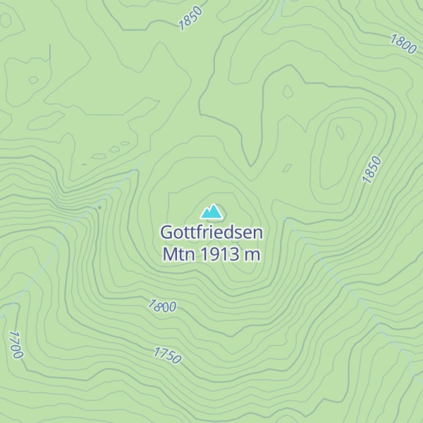 Map of Gottfriedsen Mtn