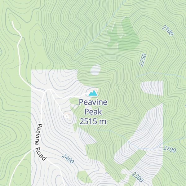 Map of Peavine Peak