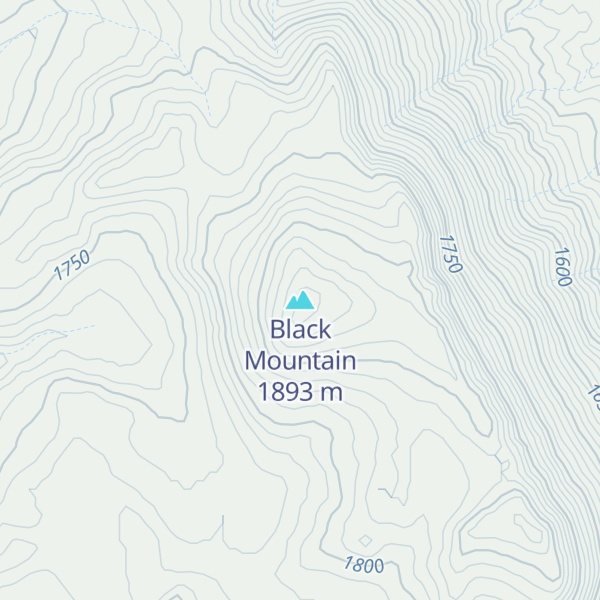 Map of Black Mountain