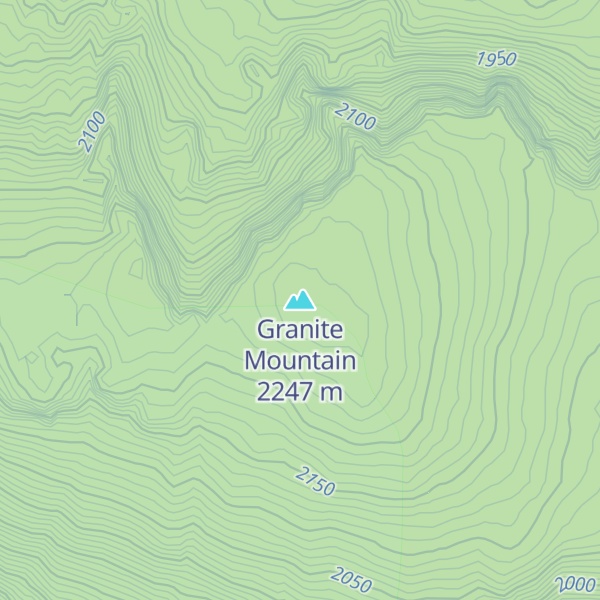 Map of Granite Mountain
