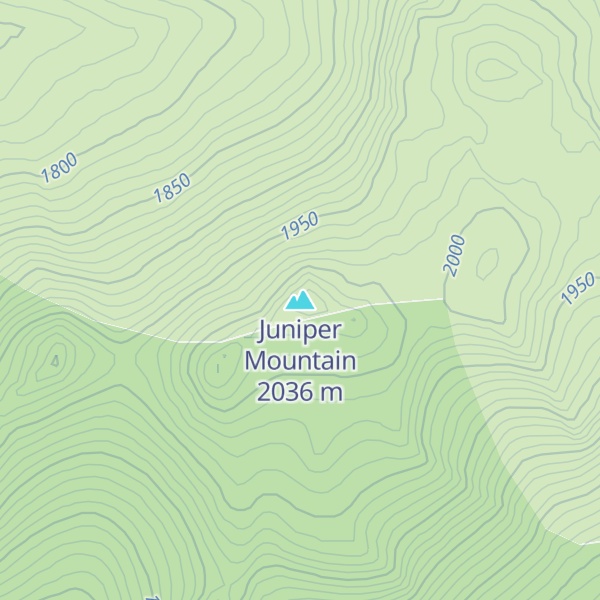 Map of Juniper Mountain