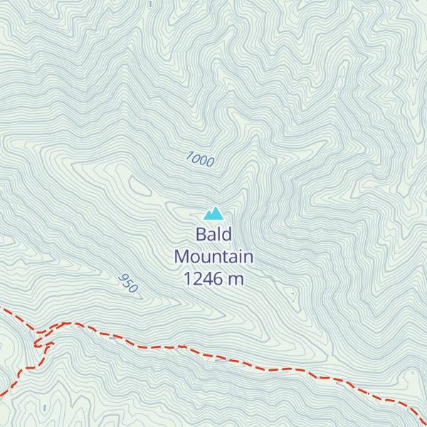 Map of Bald Mountain