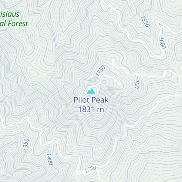 Map of Pilot Peak