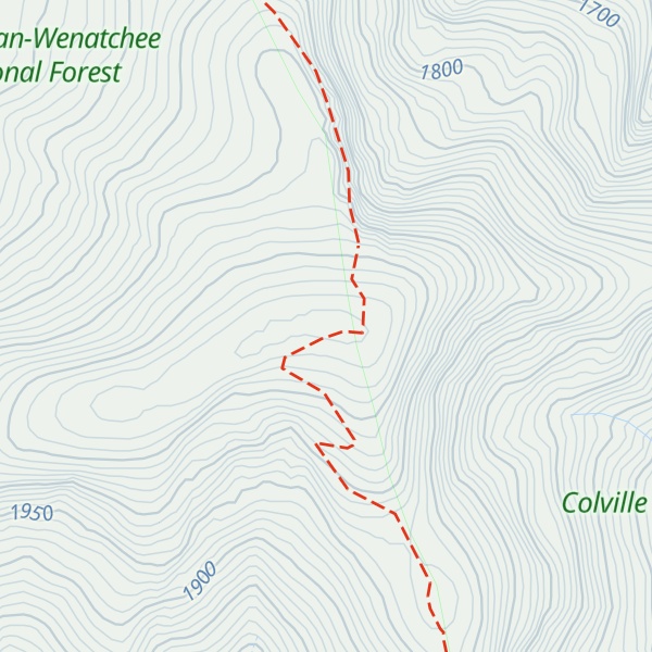 Map of Blue Buck Ridge