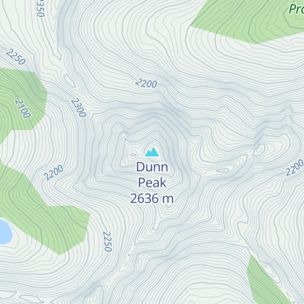 Map of Dunn Peak