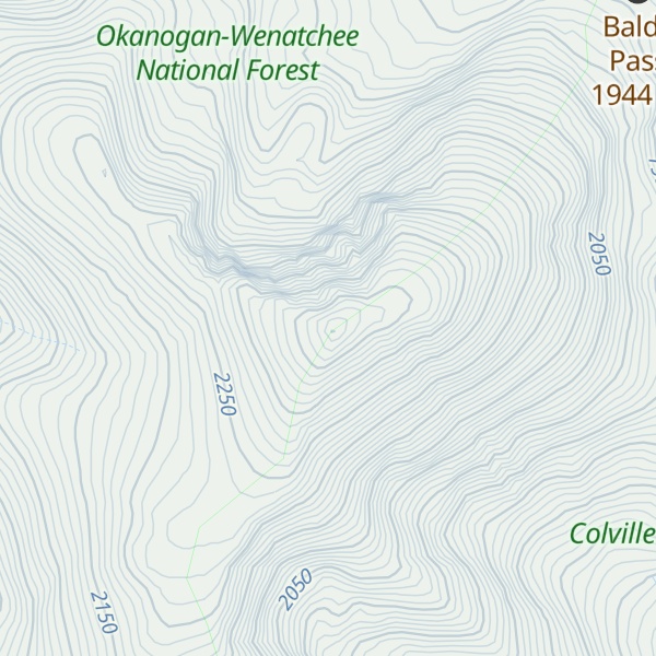 Map of Old Baldy
