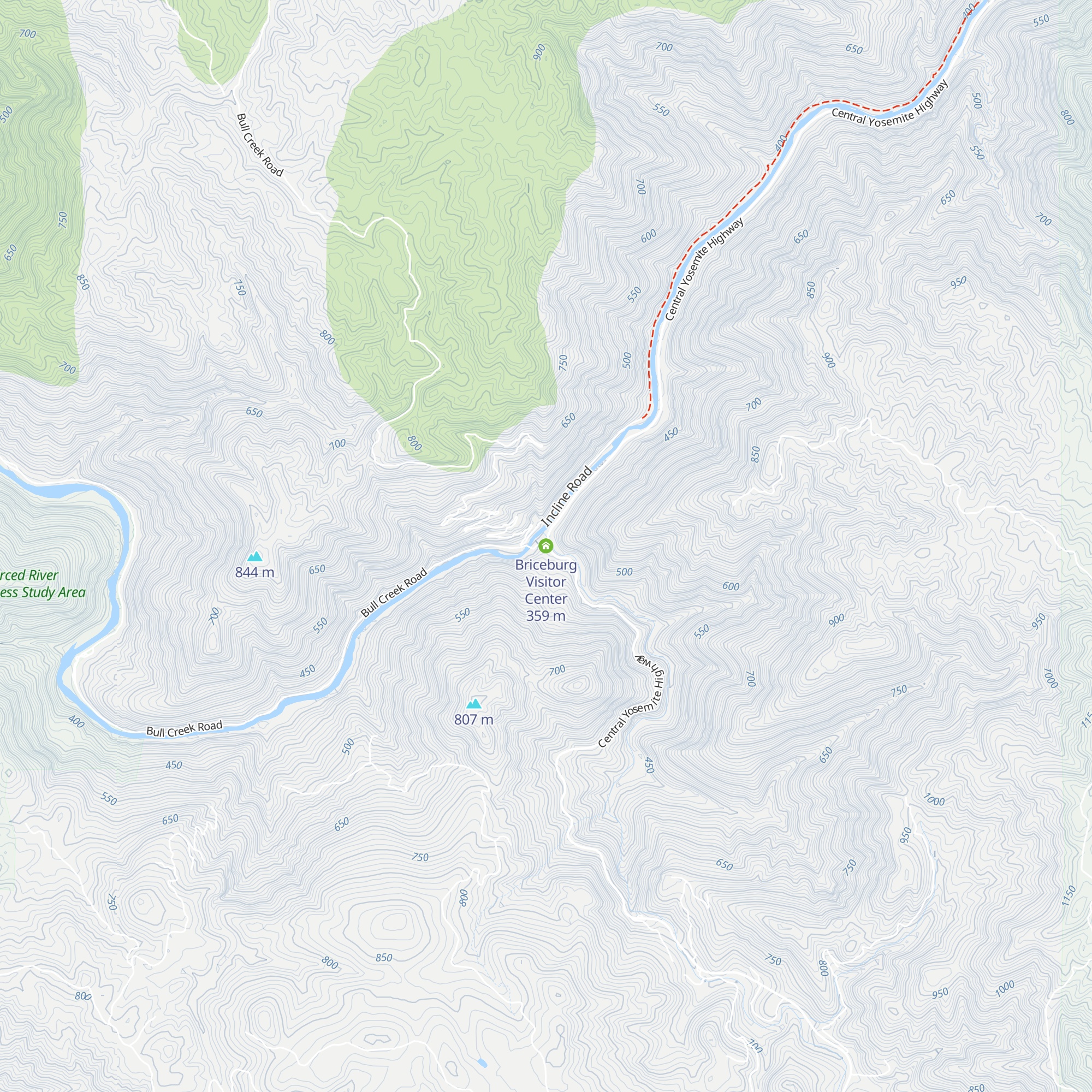 Briceburg Visitor Center map