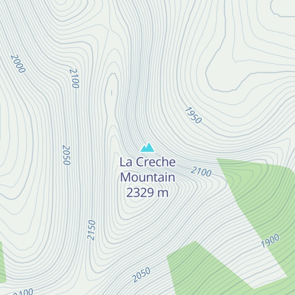 Map of La Creche Mountain