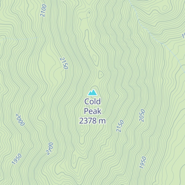 Map of Cold Peak
