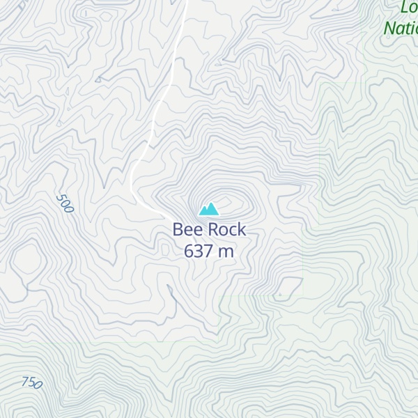 Map of Bee Rock