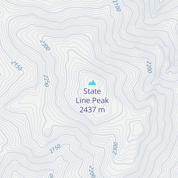 Map of Fort Sage Mountains