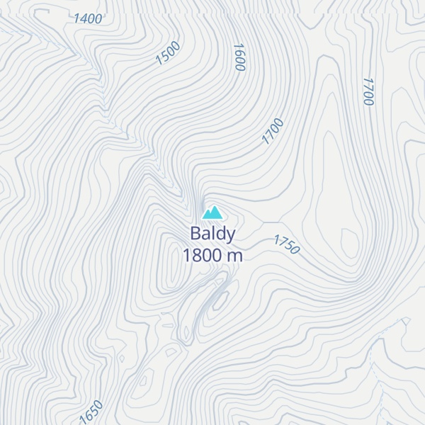 Map of Baldy