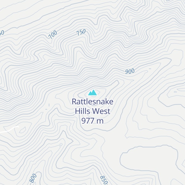 Map of Rattlesnake Hills West