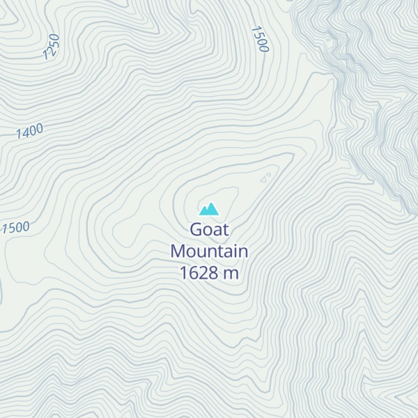 Map of Goat Mountain