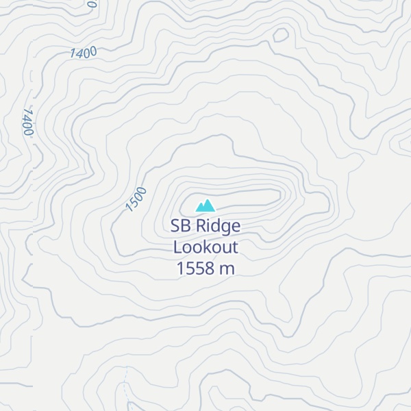 Map of SB Ridge Lookout
