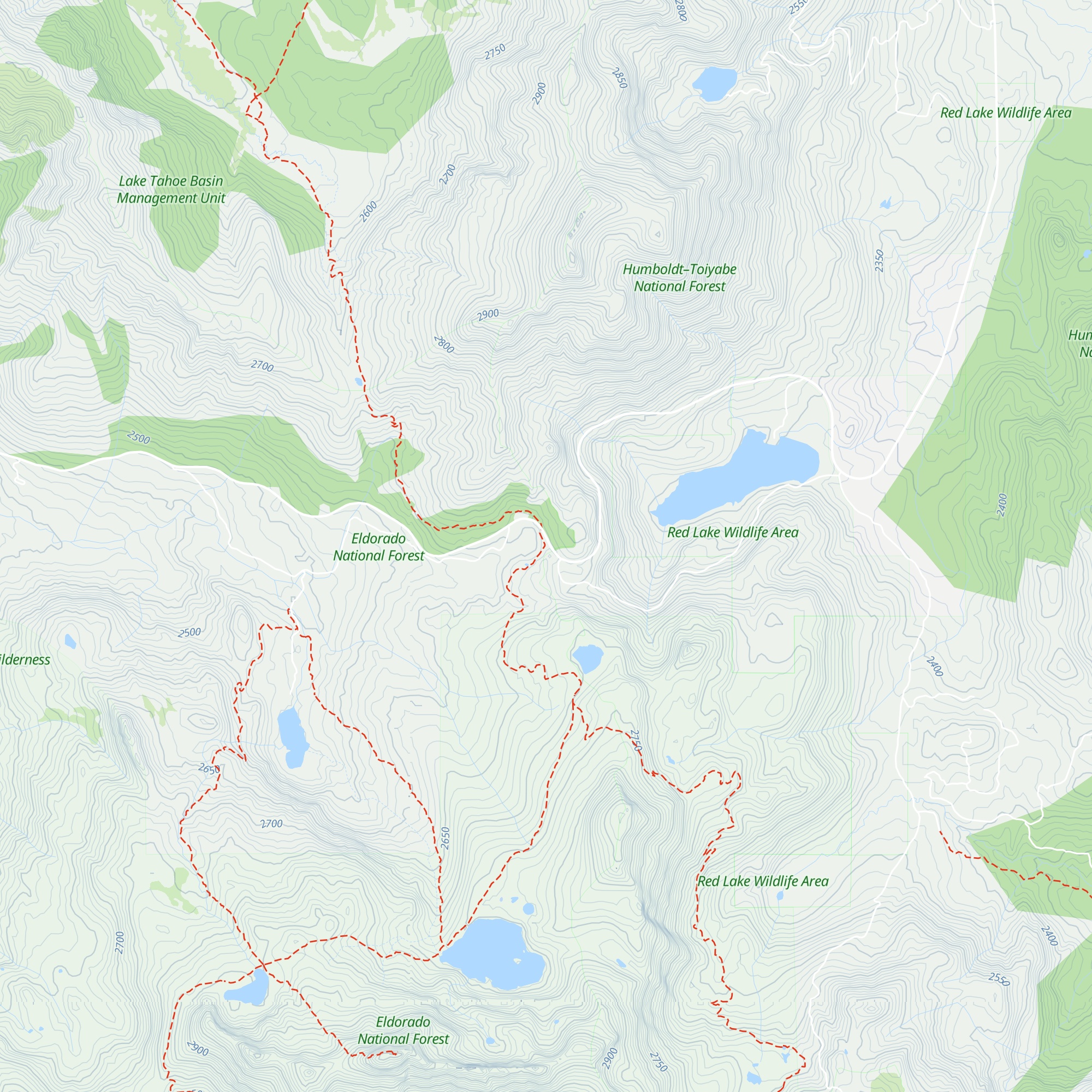 Carson Pass Information Station map