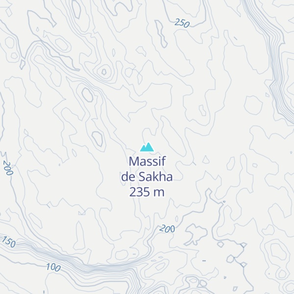Map of Massif de Sakha