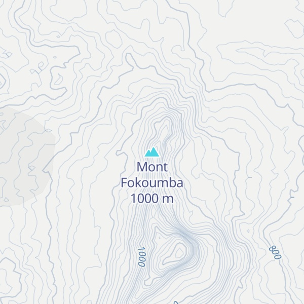 Map of Mont Fokoumba