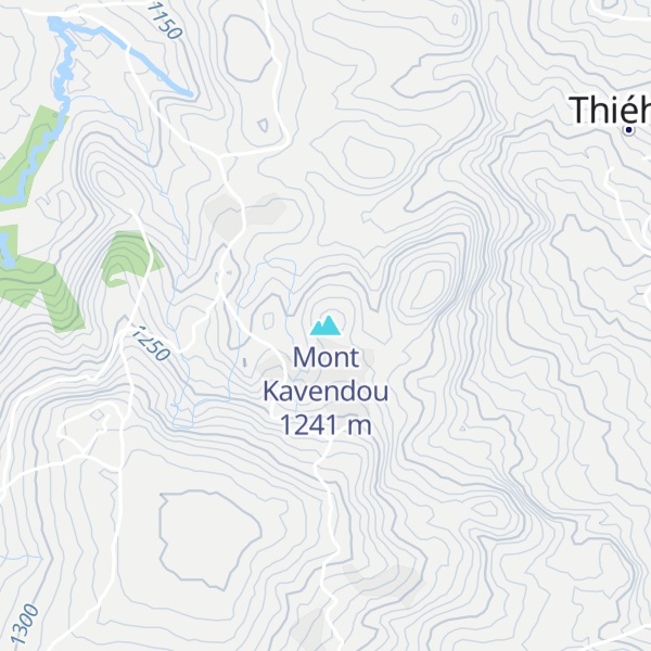 Map of Mont Kavendou