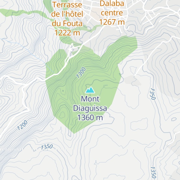 Map of Mont Diaguissa