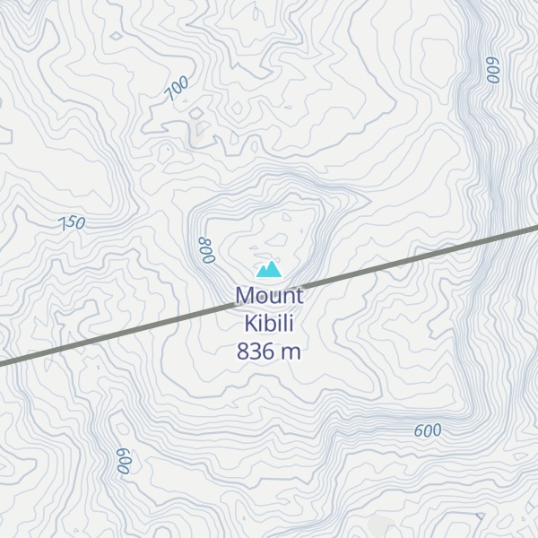 Map of Mount Kibili