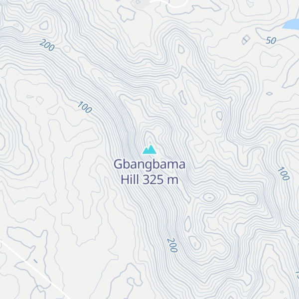 Map of Gbangbama Hill