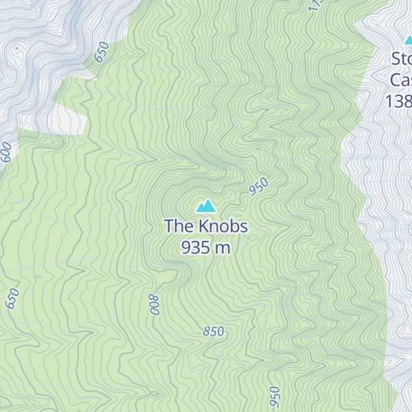Map of The Knobs
