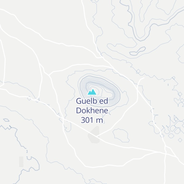 Map of Guelb ed Dokhene