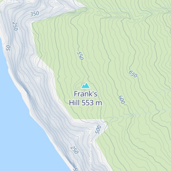 Map of Frank's Hill