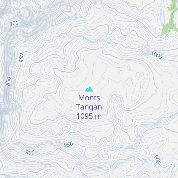 Map of Monts Tangan