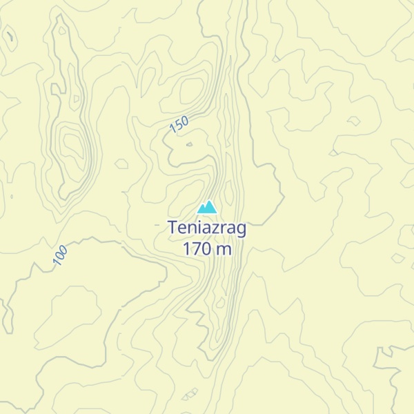 Map of Teniazrag