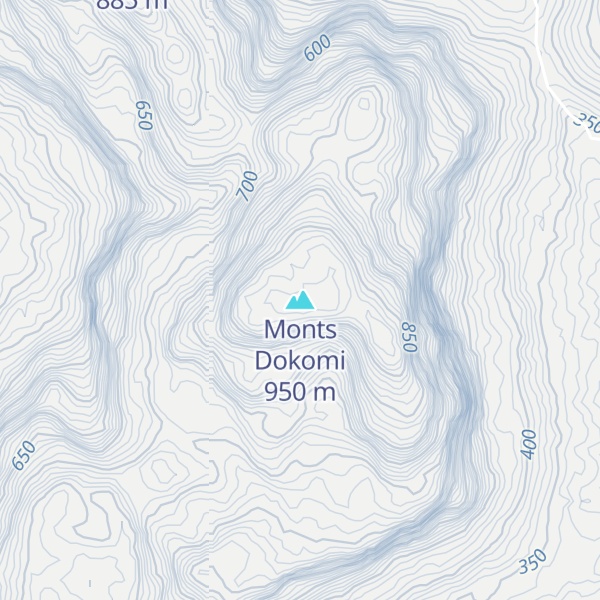 Map of Monts Dokomi