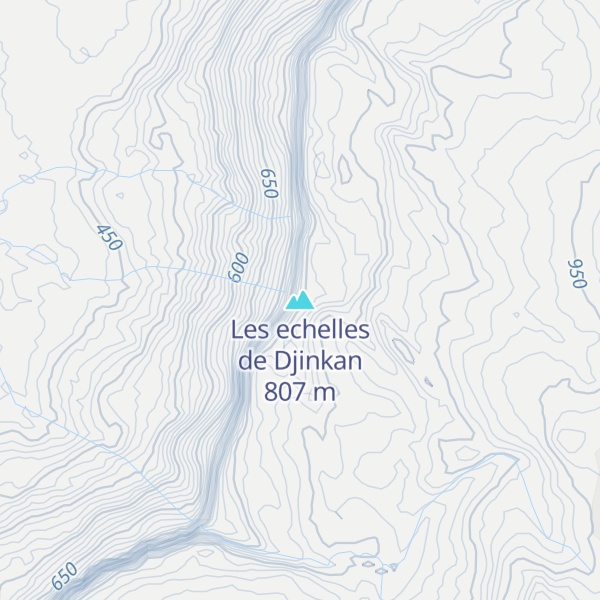 Map of Les echelles de Djinkan