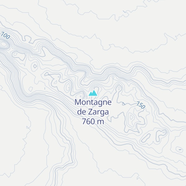 Map of Montagne de Zarga