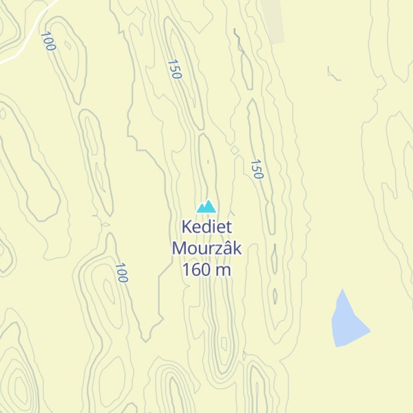 Map of Kediet Mourzâk