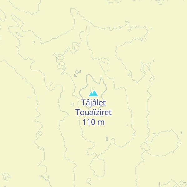 Map of Tâjâlet Touaïziret