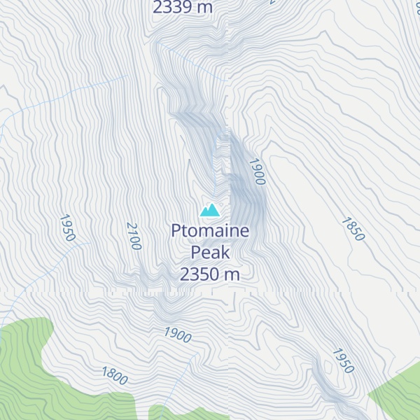 Map of Ptomaine Peak