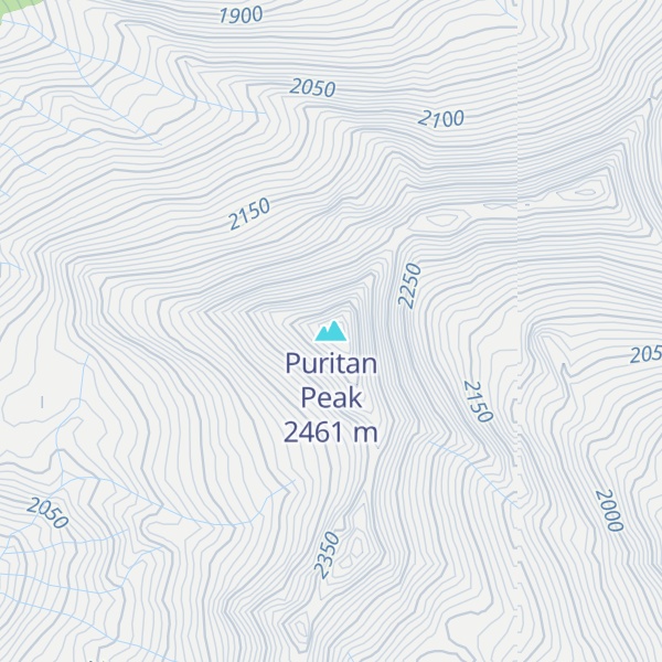 Map of Puritan Peak