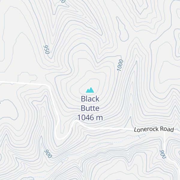 Map of Black Butte