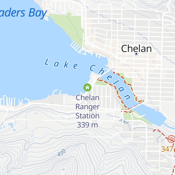 Map of Chelan Ranger Station