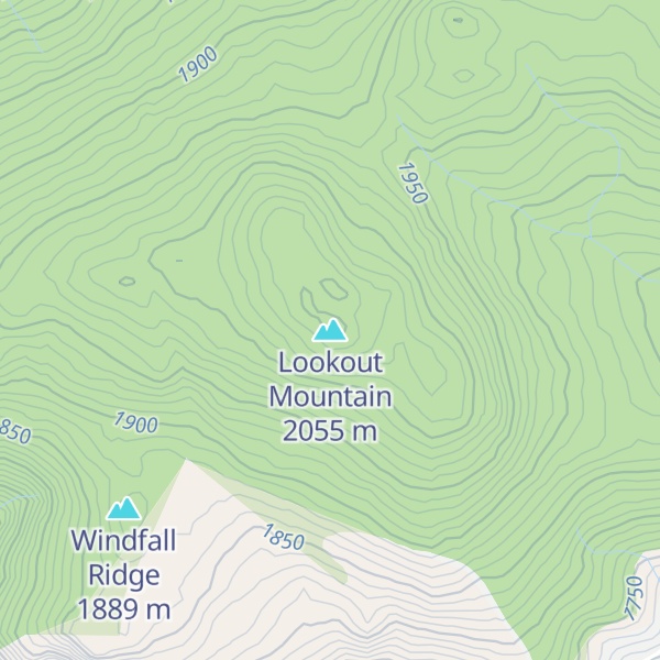 Map of Lookout Mountain