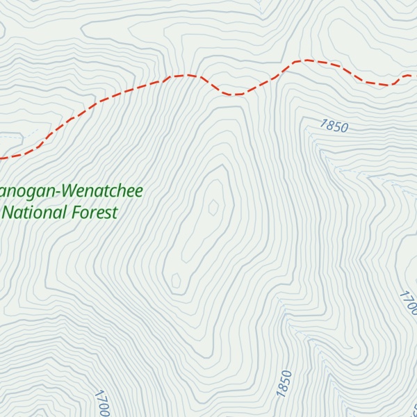 Map of Pearrygin Peak