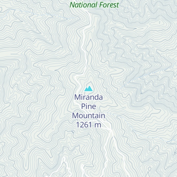 Map of Miranda Pine Mountain