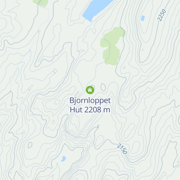 Map of Bjornloppet Hut
