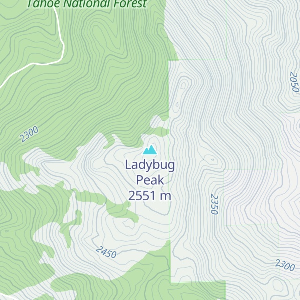 Map of Ladybug Peak