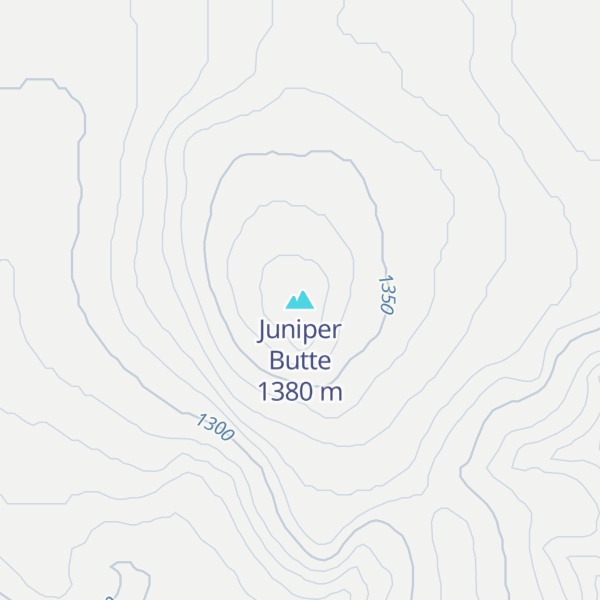 Map of Juniper Butte
