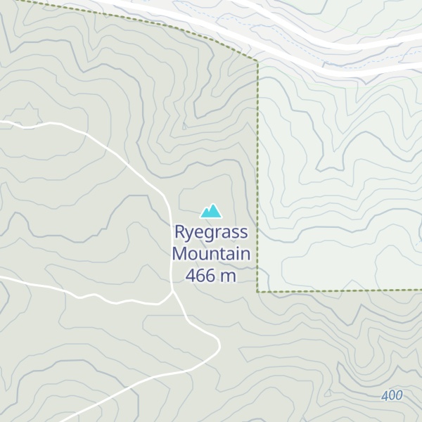 Map of Ryegrass Mountain