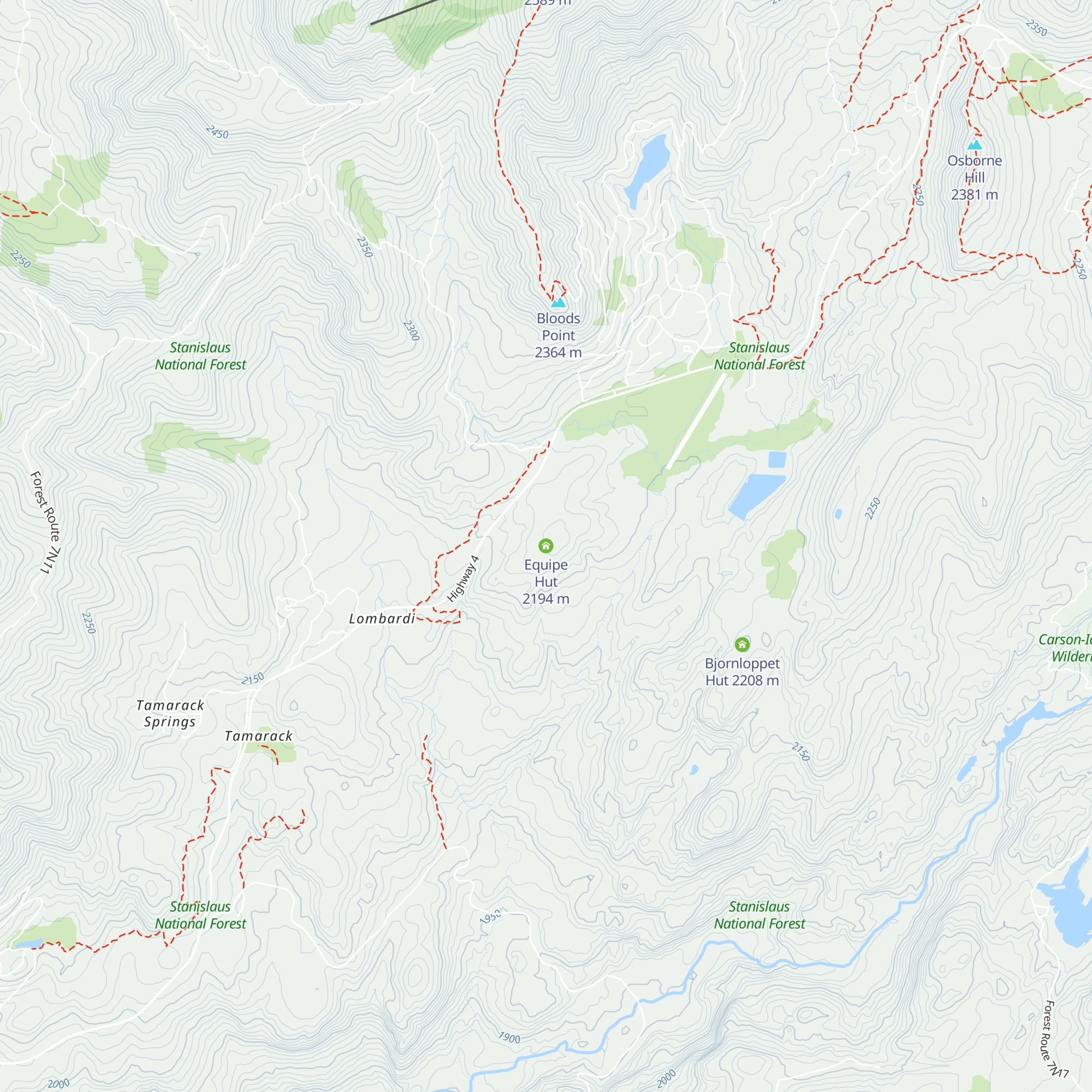 Equipe Hut map