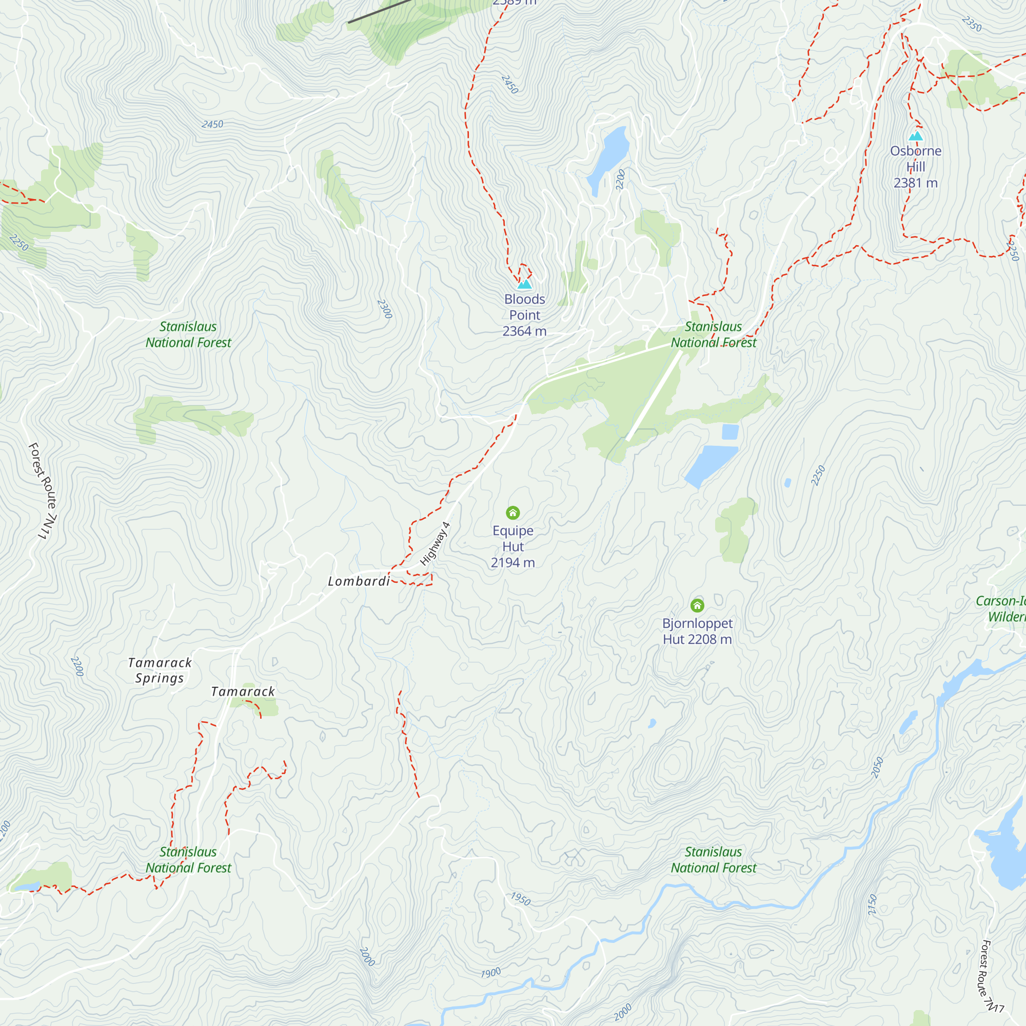 Equipe Hut map